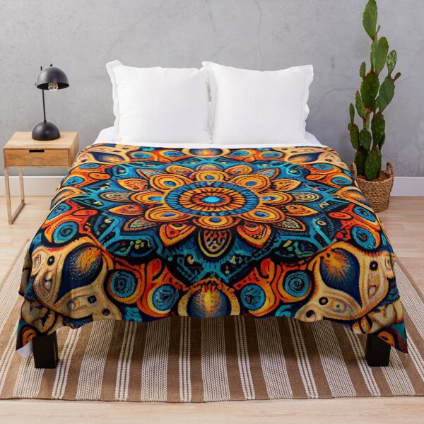 Item preview, Mosiac Explosive Bohemian Pattern Digital Painting designed and sold by CodeAndColors.