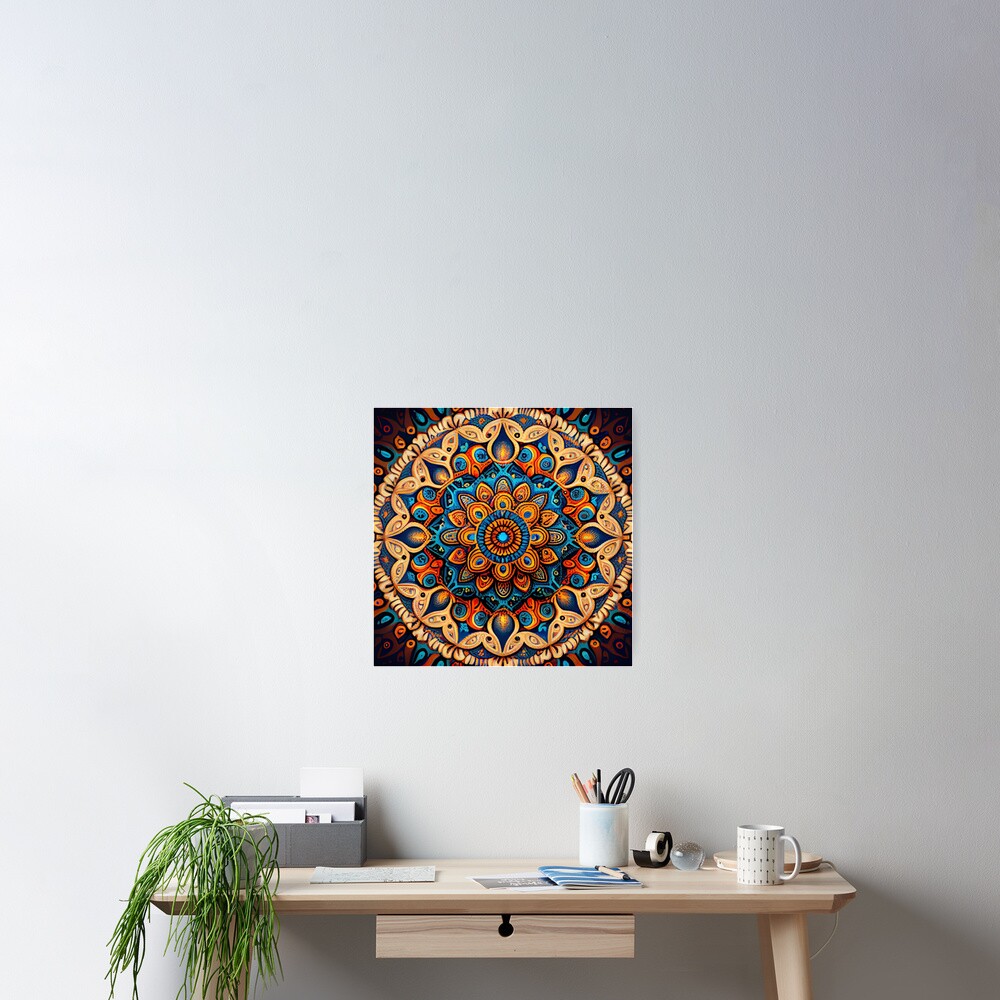 Vista previa del artículo con la obra «Póster», diseñado y vendido por CodeAndColors.