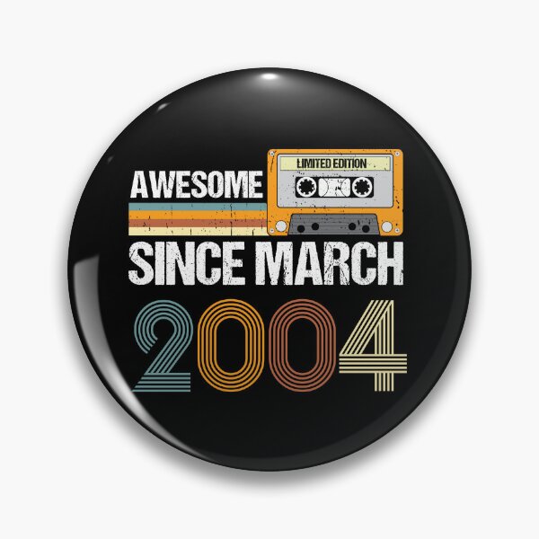 Item preview, Awesome Since March 2004 | 19th Birthday Gifts | 19 Years Old Gifts designed and sold by AMINE  ★★★★★.
