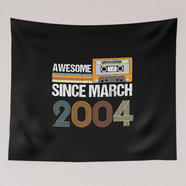 Item preview, Awesome Since March 2004 | 19th Birthday Gifts | 19 Years Old Gifts designed and sold by AMINE  ★★★★★.