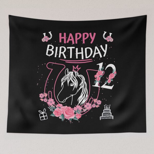Item preview, Horse Birthday - Girls Horseback Riding Horseshoes designed and sold by Shirt-Designs.