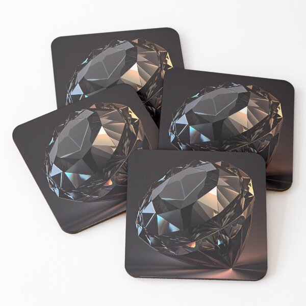 Aperçu de l'œuvre Gemme de diamant noir brillant créée et vendue par AppleElf.