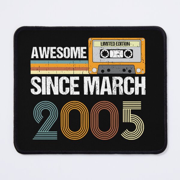 Item preview, Awesome Since March 2005 | 18th Birthday Gifts | 18 Years Old Gifts designed and sold by AMINE  ★★★★★.