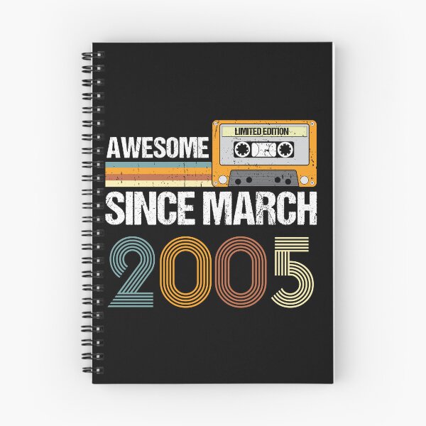 Item preview, Awesome Since March 2005 | 18th Birthday Gifts | 18 Years Old Gifts designed and sold by AMINE  ★★★★★.