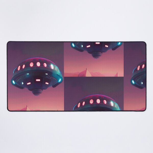 Item preview, Cool UFO art. Colorful vibrant alien art. designed and sold by Neo-Expression.