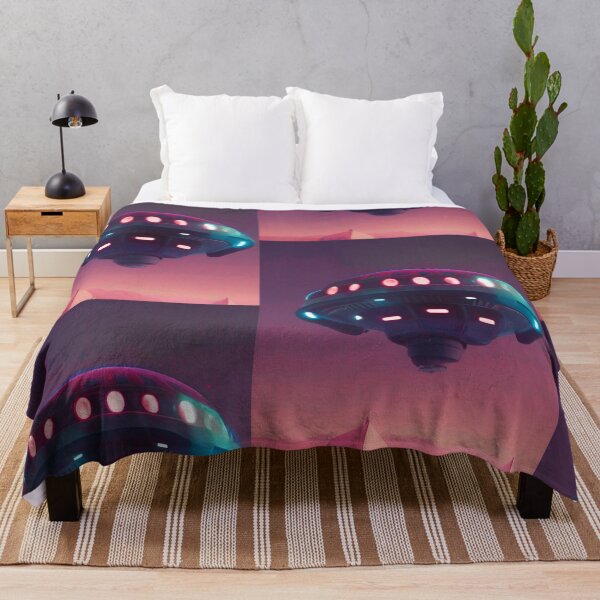Item preview, Cool UFO art. Colorful vibrant alien art. designed and sold by Neo-Expression.