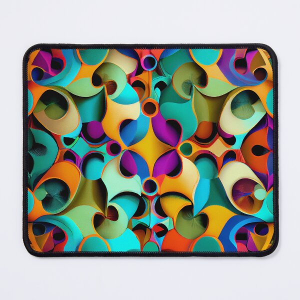 Item preview, Vibrant Eclectic Pattern Digital Painting designed and sold by CodeAndColors.