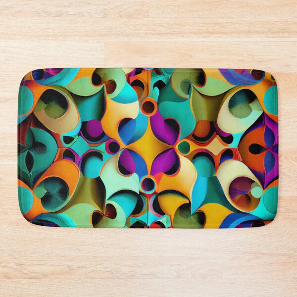 Item preview, Vibrant Eclectic Pattern Digital Painting designed and sold by CodeAndColors.