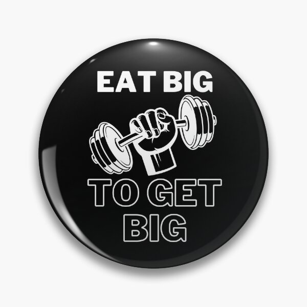 Item preview, Eat Big to Get Big Black White designed and sold by qawistz.