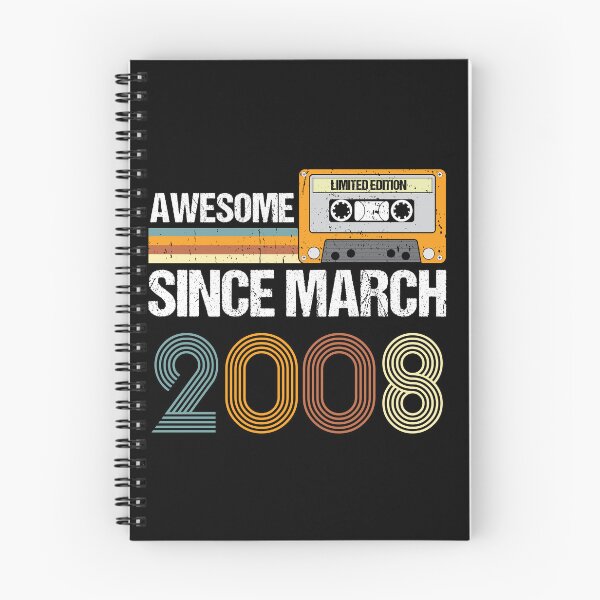 Item preview, Awesome Since March 2008 | 15th Birthday Gifts | 15 Years Old Gifts designed and sold by AMINE  ★★★★★.