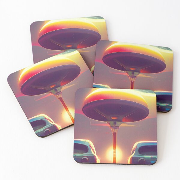 Item preview, Cool UFO art. Colorful vibrant alien art. designed and sold by Neo-Expression.