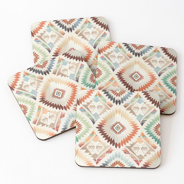 Item preview, White Rainbow Muted Western Pattern Digital Painting designed and sold by CodeAndColors.
