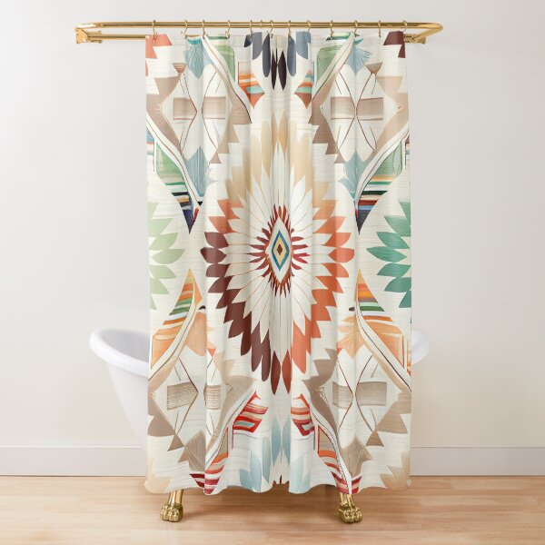 Item preview, White Rainbow Muted Western Pattern Digital Painting designed and sold by CodeAndColors.