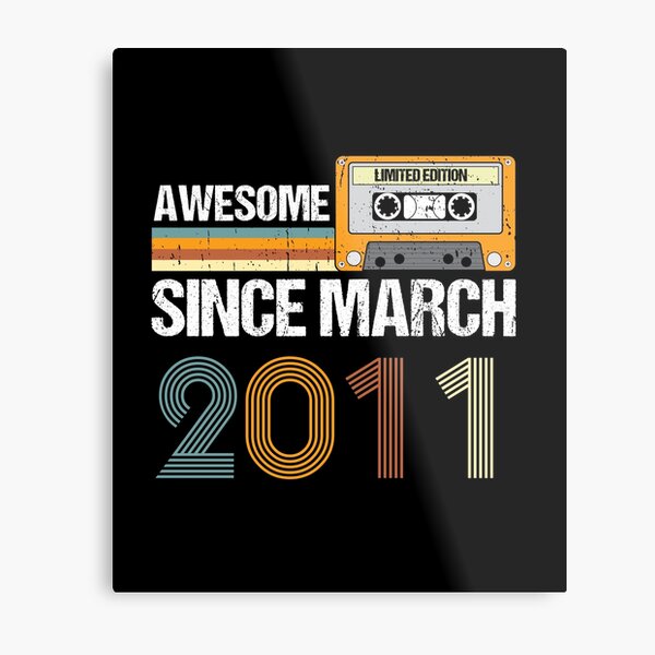 Item preview, Awesome Since March 2011 | 12th Birthday Gifts | 12 Years Old Gifts designed and sold by AMINE  ★★★★★.