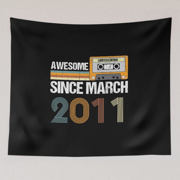 Item preview, Awesome Since March 2011 | 12th Birthday Gifts | 12 Years Old Gifts designed and sold by AMINE  ★★★★★.