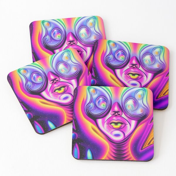 Item preview, Trippy Colorful Extraterrestrial Alien Art. designed and sold by Neo-Expression.