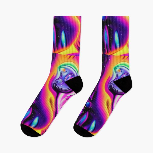 Item preview, Trippy Colorful Extraterrestrial Alien Art. designed and sold by Neo-Expression.