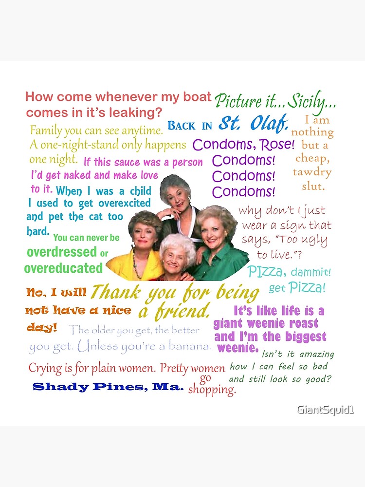 Disover Golden Girls Quotes Bag