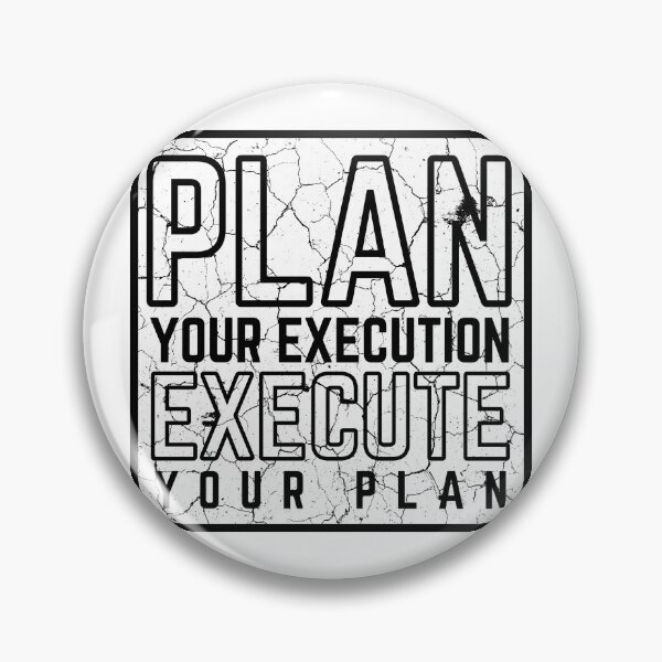 Item preview, Plan Your Execution Execute Your Plan modified white distressed designed and sold by KingsManKind.