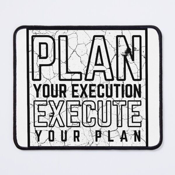 Item preview, Plan Your Execution Execute Your Plan modified white distressed designed and sold by KingsManKind.