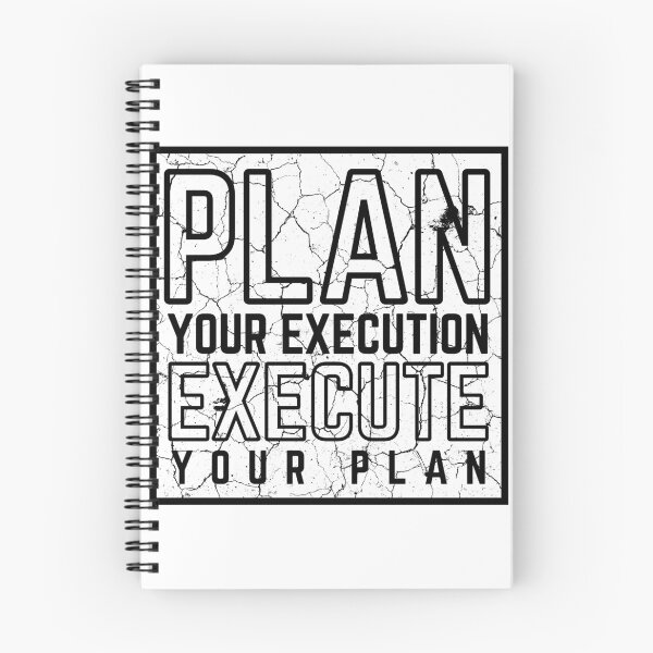 Item preview, Plan Your Execution Execute Your Plan modified white distressed designed and sold by KingsManKind.