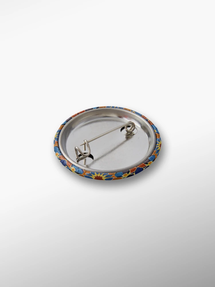Thumbnail 2 von 3, Button, Fine Energetic Moroccan Pattern Digital Painting designt und verkauft von CodeAndColors.