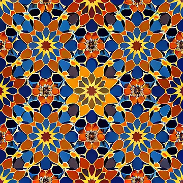 Vorschaubild zum Design Fine Energetic Moroccan Pattern Digital Painting von CodeAndColors