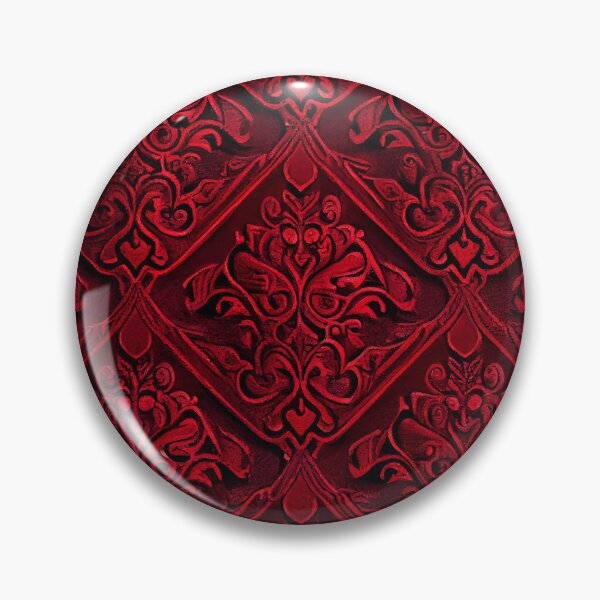 Artikelvorschau, Luxury Red Coarse Western Pattern Digital Painting entworfen und verkauft von CodeAndColors.