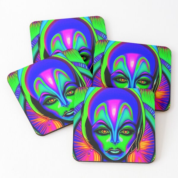 Item preview, Trippy Colorful alien art designed and sold by Neo-Expression.