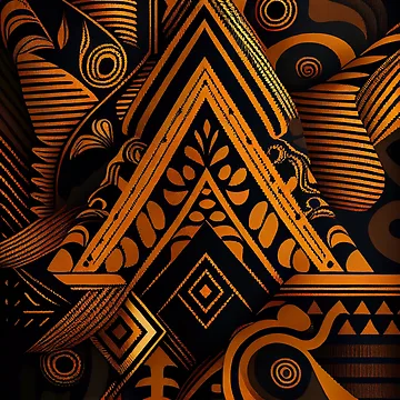 Vorschaubild zum Design Contemporary Fine Aggressive African Pattern Digital Painting von CodeAndColors