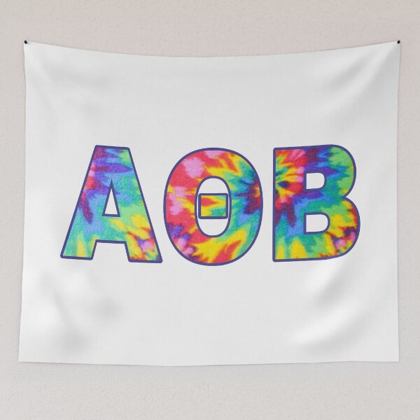 Item preview, Alpha Theta Beta AOB - Tie Dye print designed and sold by Jilly Rose Ink.