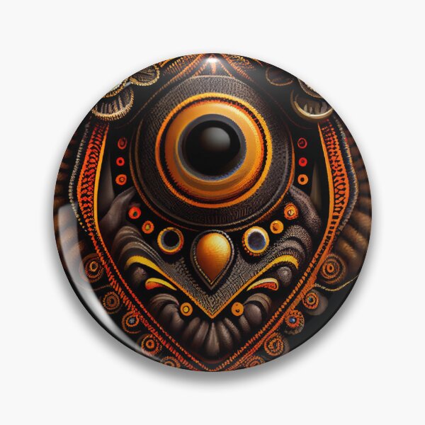 Item preview, Bold Dramatic Bejeweled African Pattern Digital Painting designed and sold by CodeAndColors.
