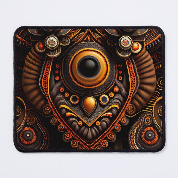 Item preview, Bold Dramatic Bejeweled African Pattern Digital Painting designed and sold by CodeAndColors.