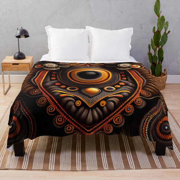 Item preview, Bold Dramatic Bejeweled African Pattern Digital Painting designed and sold by CodeAndColors.