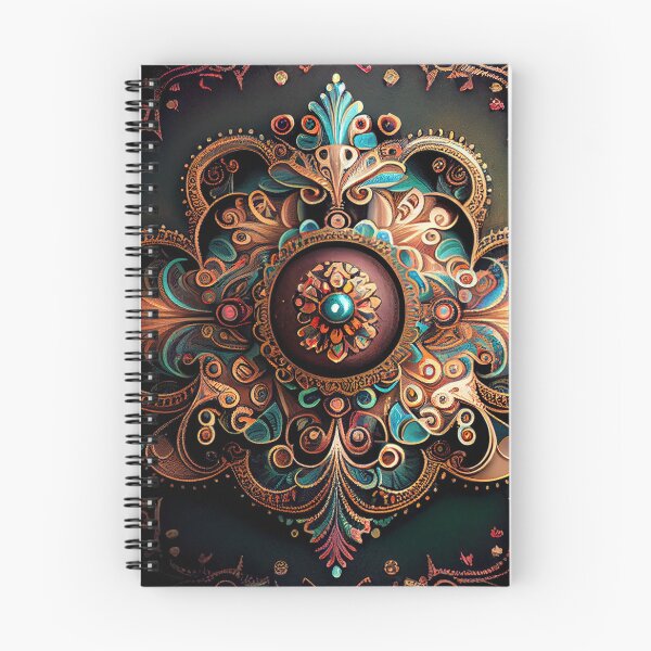 Item preview, Intense Artistic Bejeweled Bohemian Pattern Digital Painting designed and sold by CodeAndColors.