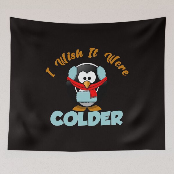 Item preview, I Wish It Were Colder - Funny Penguin with a coat designed and sold by leo121687.