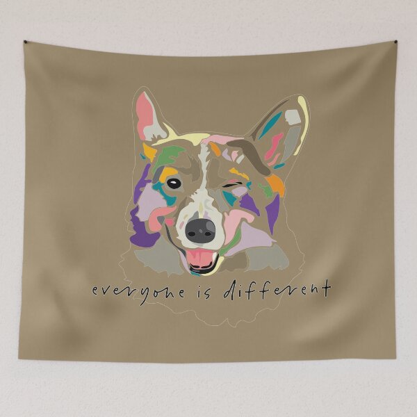 Item preview, everyone is different_wink dog_c11 designed and sold by Mimi Huang.