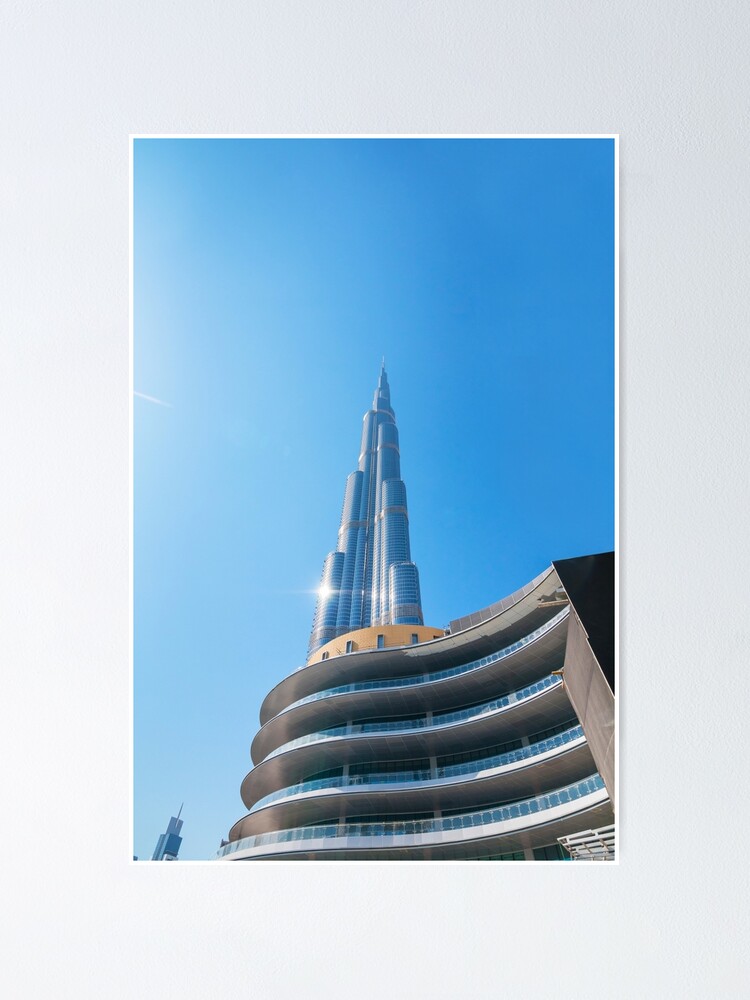 "Burj Khalifa in Dubai downtown. Biggest building in the world" Poster