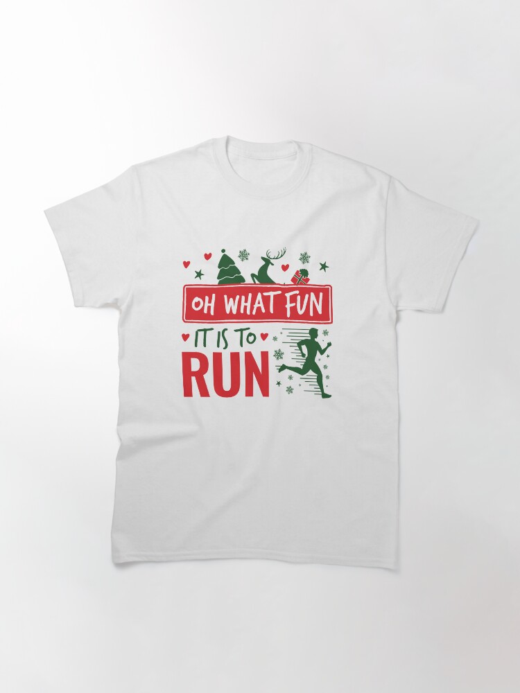 christmas technical running shirt