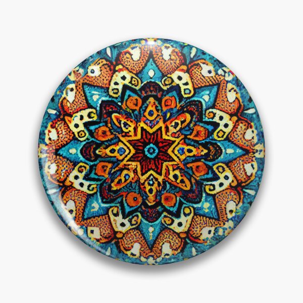Item preview, Mosiac Explosive Bohemian Pattern Digital Painting designed and sold by CodeAndColors.