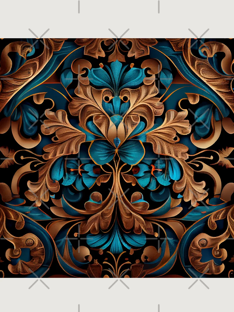Thumbnail 6 von 6, Premium Oversized Pullover, Elegant Eclectic Pattern Digital Painting designt und verkauft von CodeAndColors.