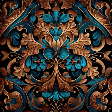 Vorschaubild zum Design Elegant Eclectic Pattern Digital Painting von CodeAndColors