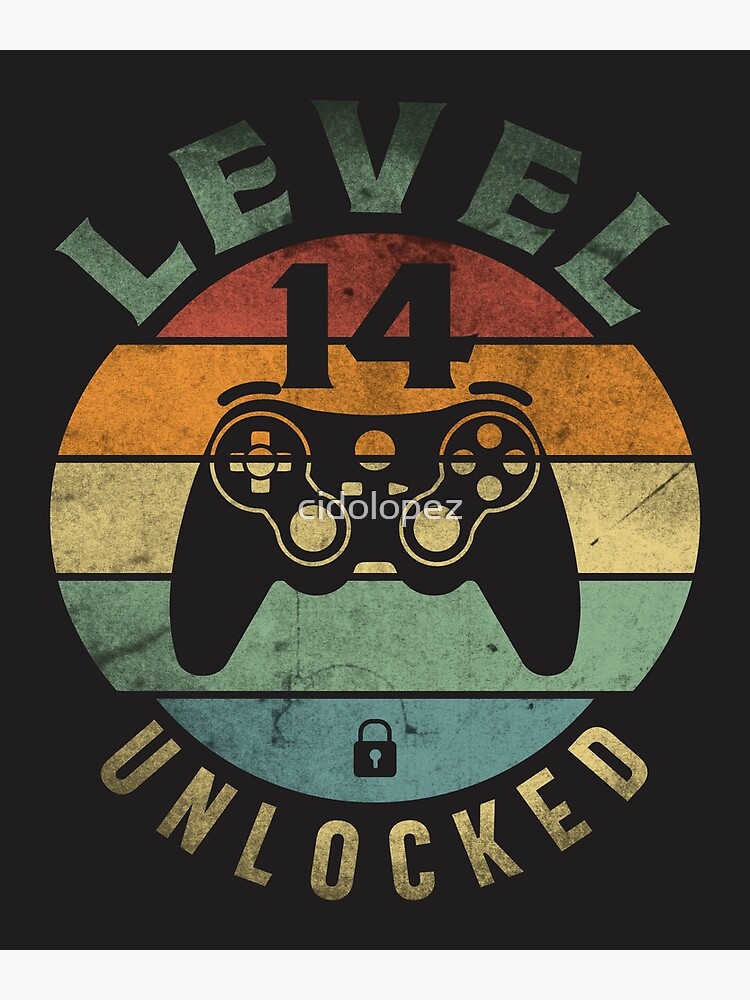 Level 14 Unlocked - 14 Year Old Gamer Funny Birthday T-Shirt Level 14 Unlocked - 14 Year Old Gamer Funny Birthday T-Shirt
