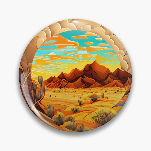 Artikelvorschau, Cartoon Dazzling Circular Desert Modern Pattern Digital Painting entworfen und verkauft von CodeAndColors.