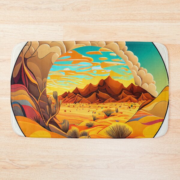 Item preview, Cartoon Dazzling Circular Desert Modern Pattern Digital Painting designed and sold by CodeAndColors.