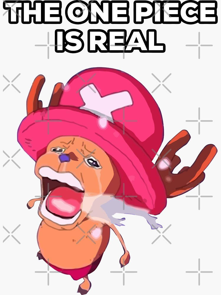 The One Piece Is Real Sad Chopper Crying Version Sticker For Sale By Deathanarchy Redbubble 