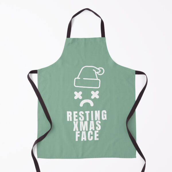 Item preview, Resting Xmas Face (White) designed and sold by KGoPrintables.