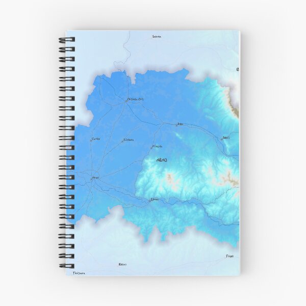 Item preview, Arad County Map, România designed and sold by maptheclouds.