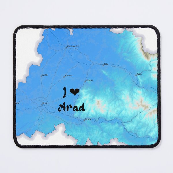 Item preview, Arad County Map, România 2 designed and sold by maptheclouds.