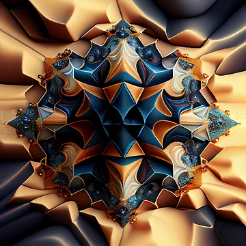 Vorschaubild zum Design Bejeweled Contemporary Dynamic Desert Modern Pattern Digital Painting von CodeAndColors